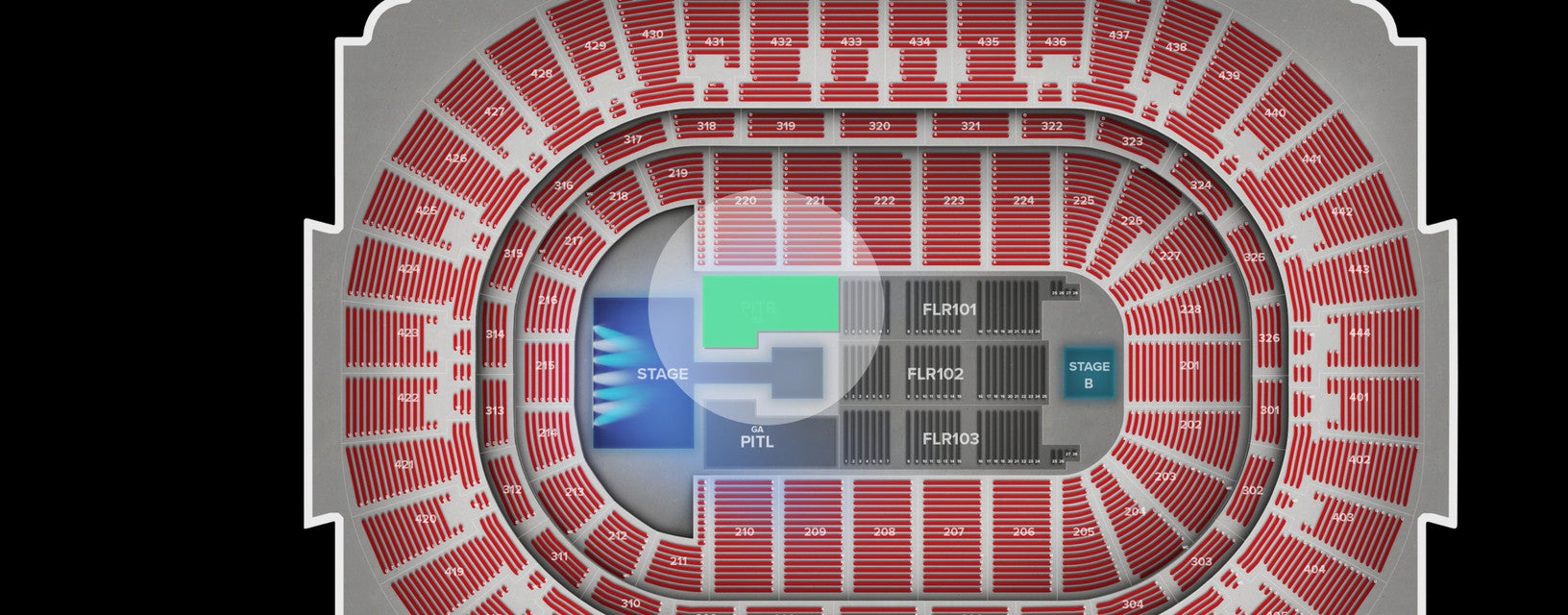 Seat view from Pit