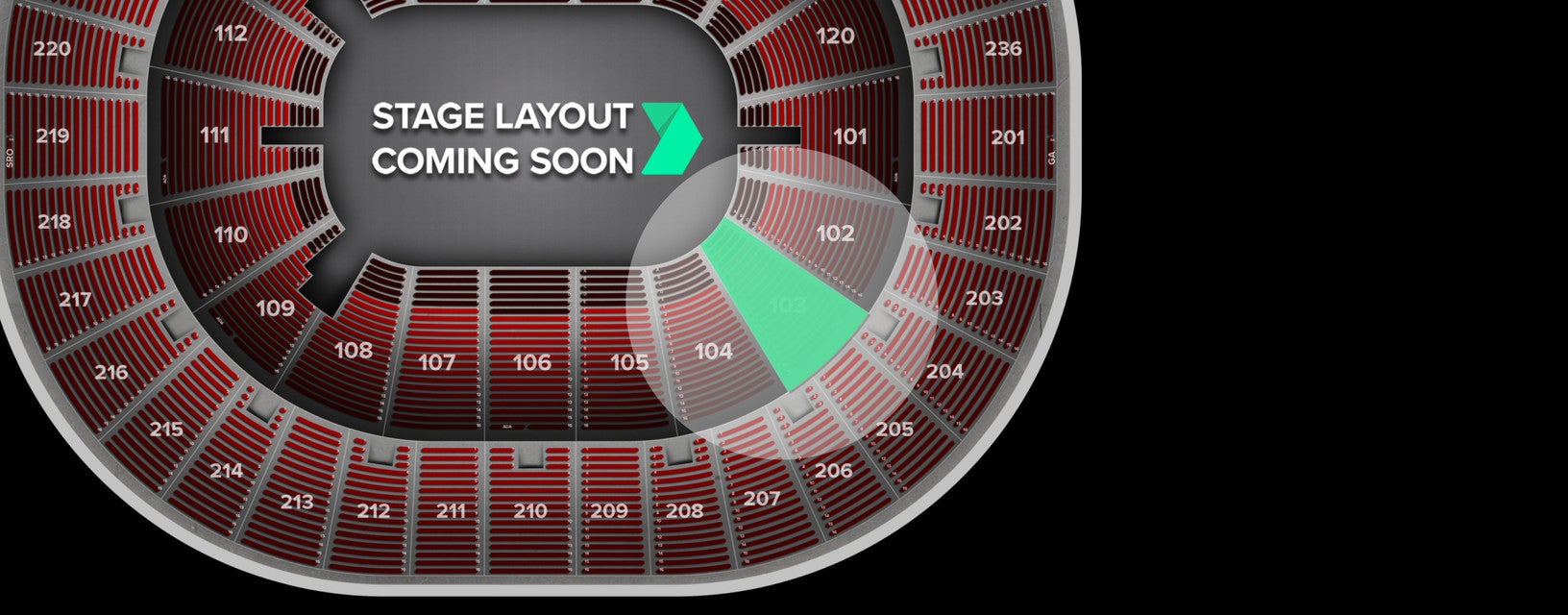 Seat view from Lower