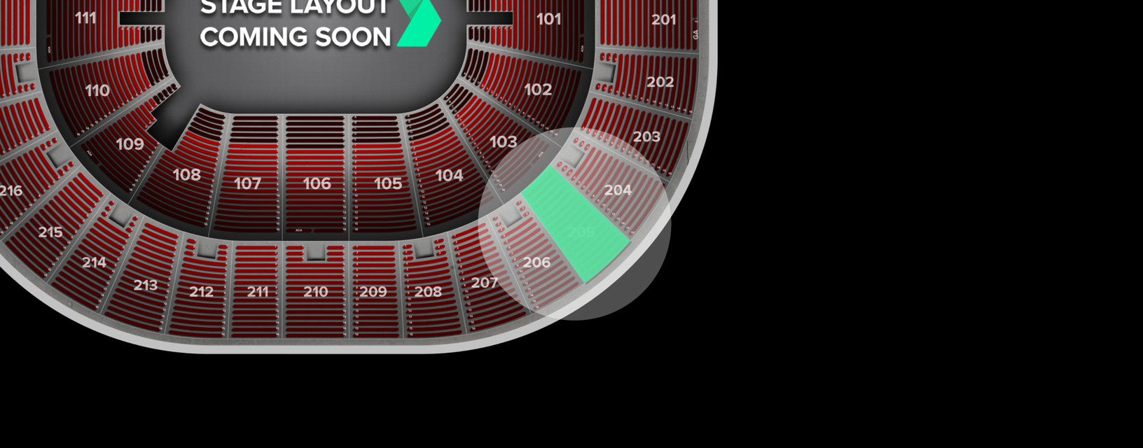 Seat view from Upper