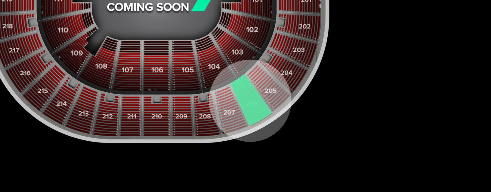 Seat view from Upper