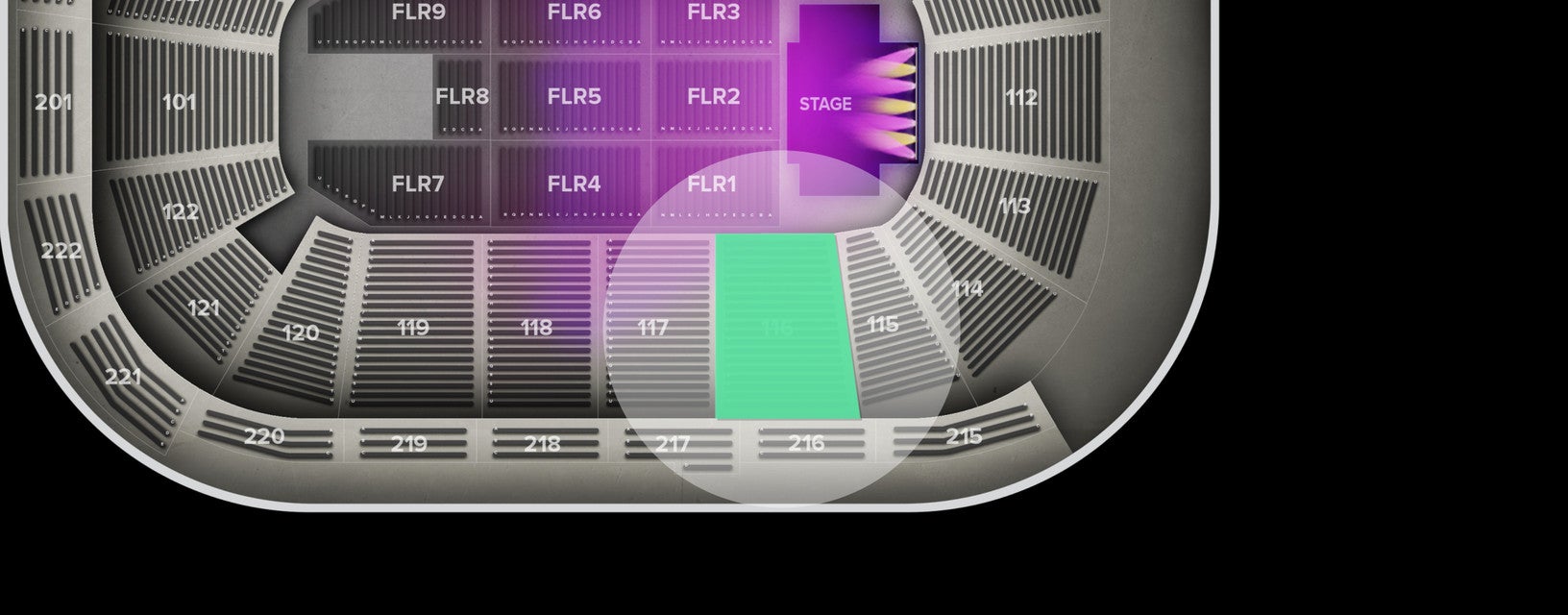 Seat view from Lower