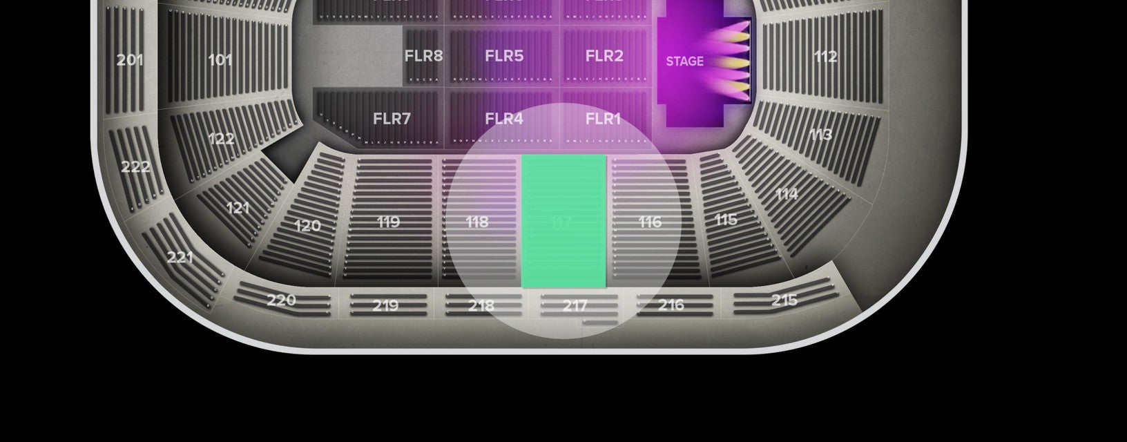 Seat view from Lower