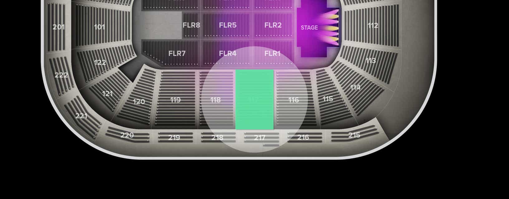 Seat view from Lower