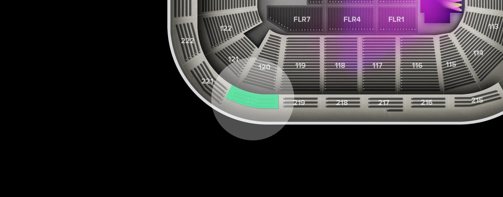Seat view from Upper