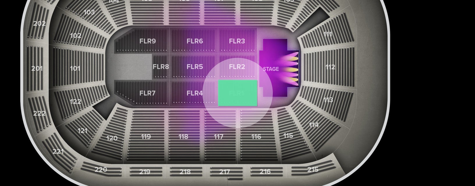 Seat view from Floor
