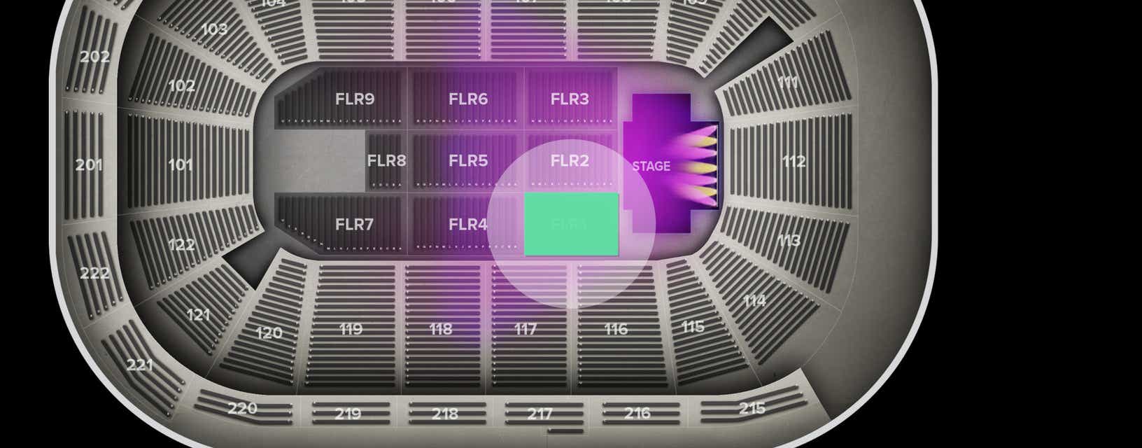 Seat view from Floor