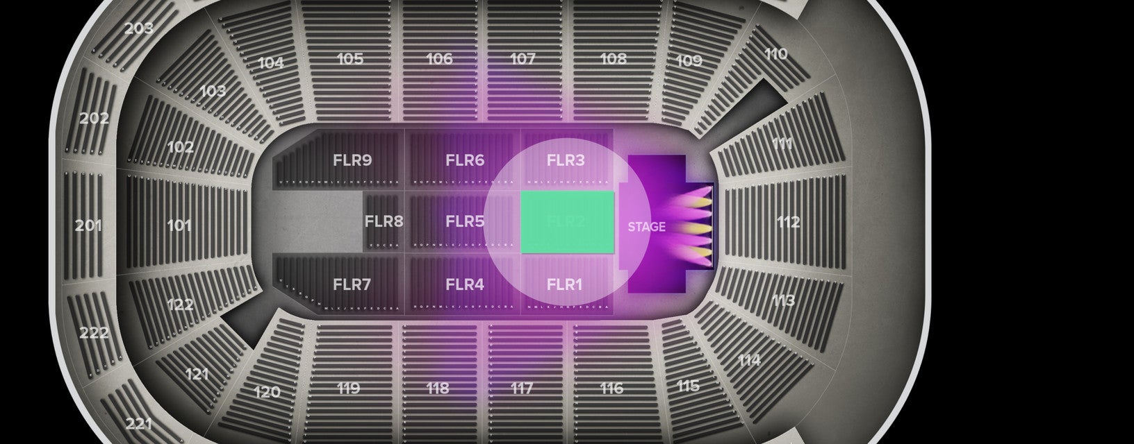 Seat view from Floor