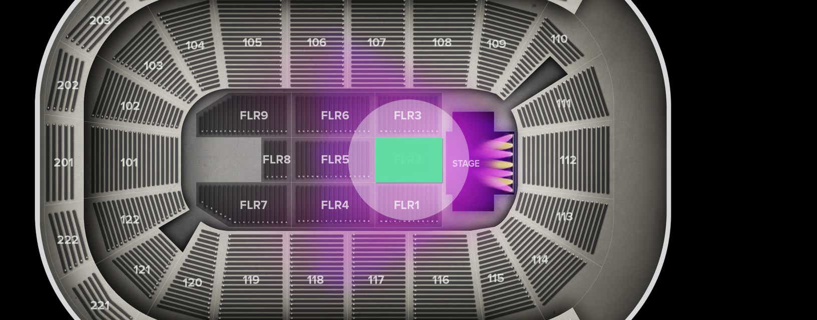 Seat view from Floor