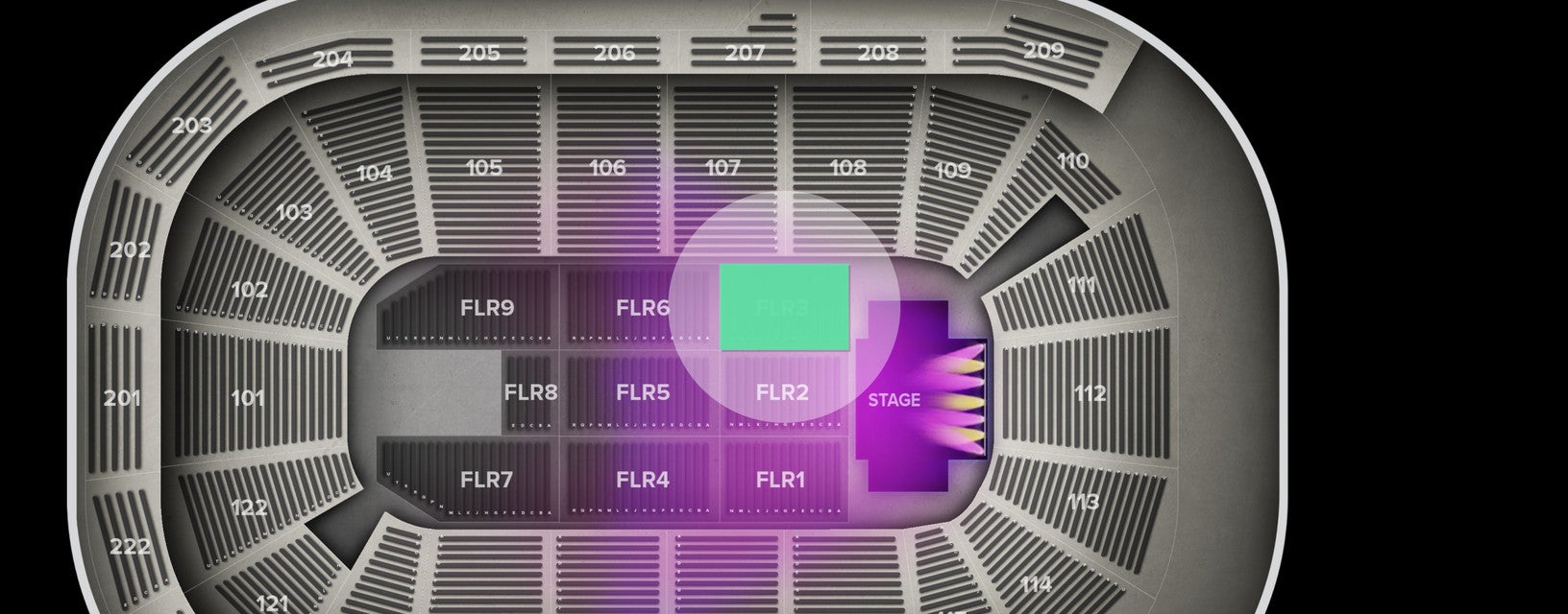 Seat view from Floor