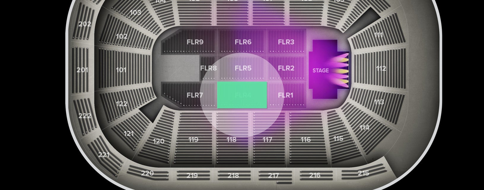 Seat view from Floor