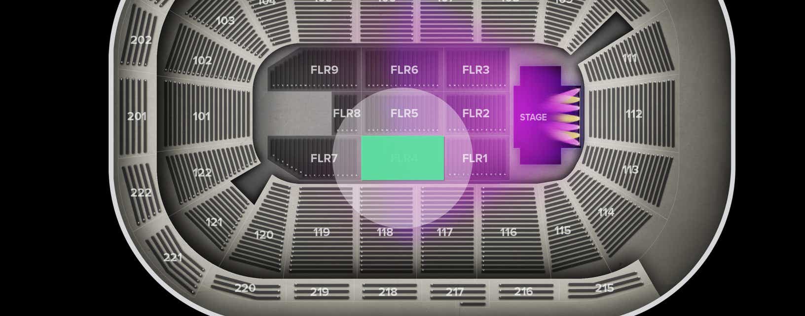 Seat view from Floor