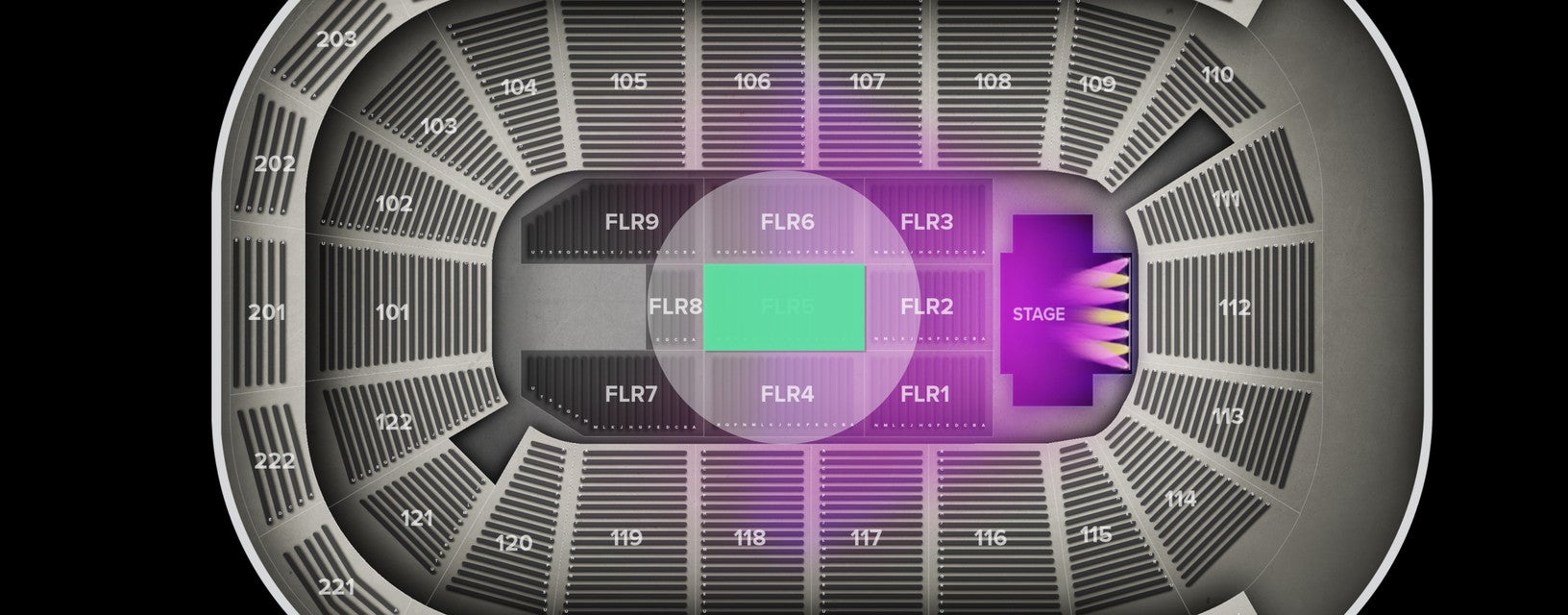 Seat view from Floor