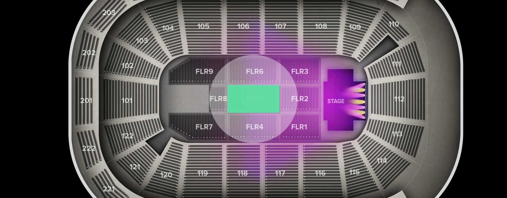Seat view from Floor