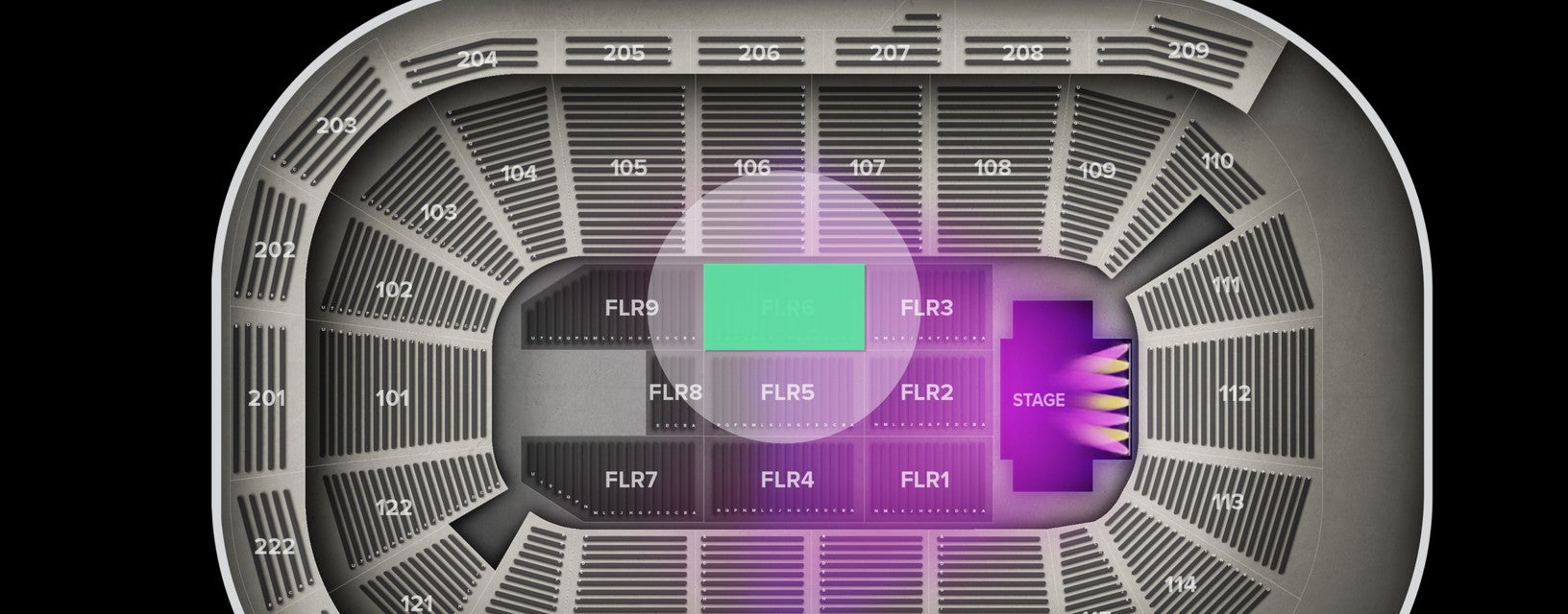 Seat view from Floor
