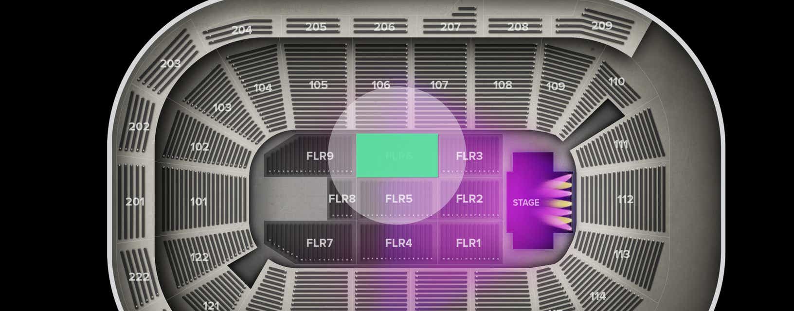 Seat view from Floor