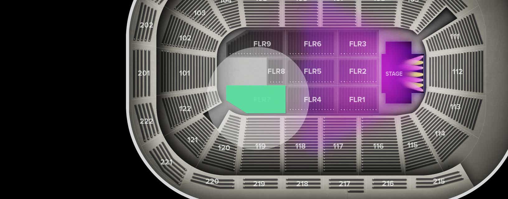 Seat view from Floor