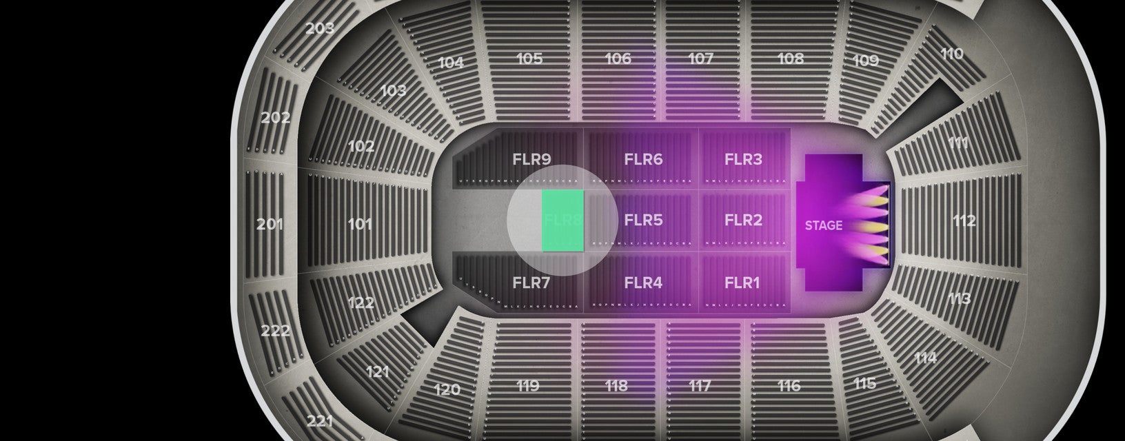 Seat view from Floor