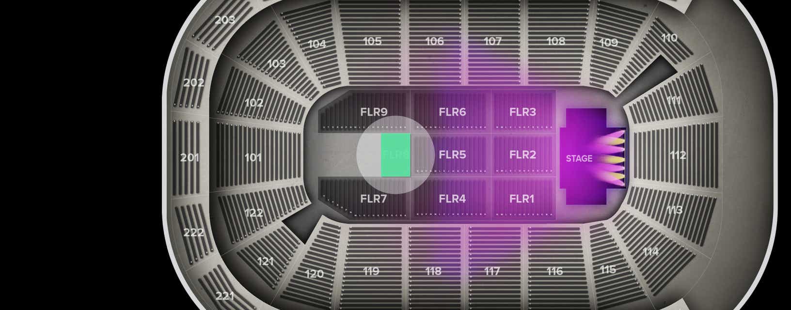 Seat view from Floor