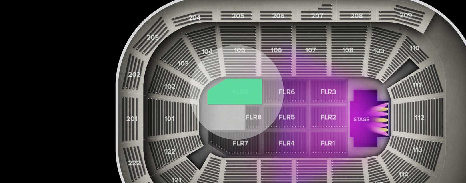 Seat view from Floor