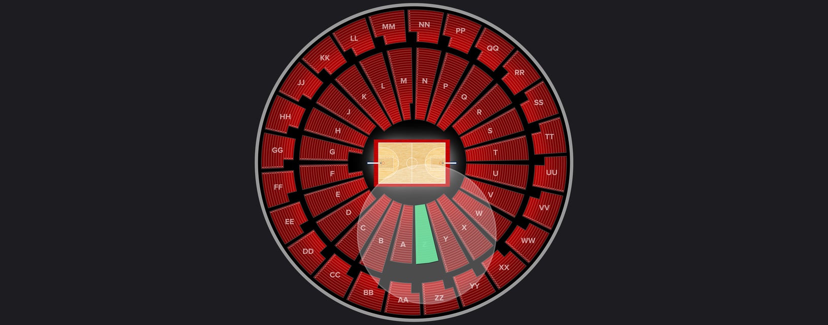 Seat view from Lower Sideline