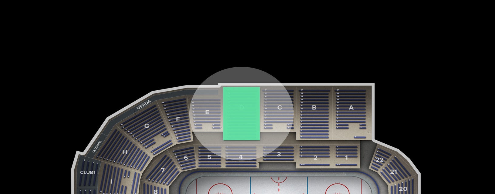 Seat view from Upper