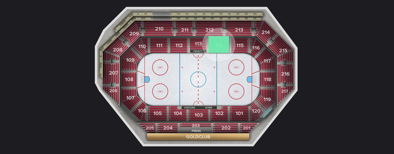 Seat view from Lower