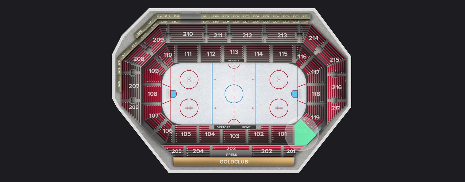 Seat view from Lower