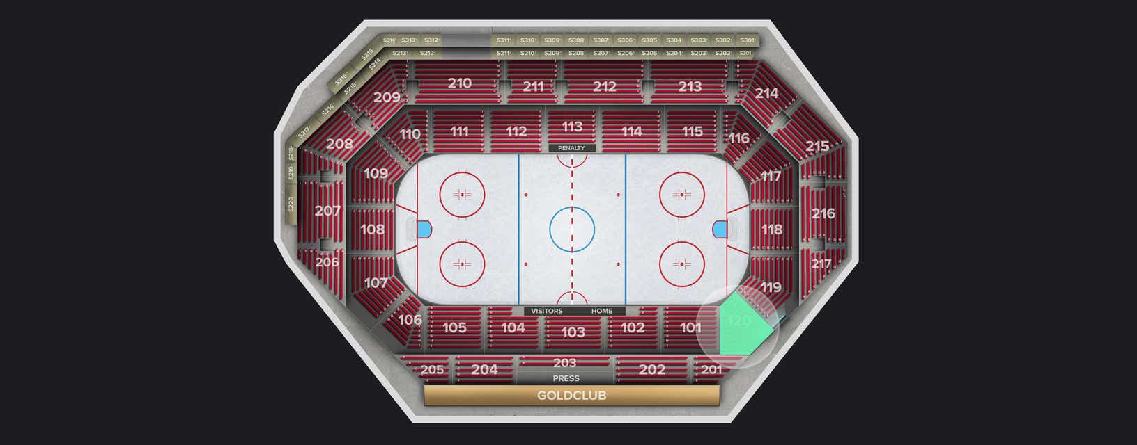 Seat view from Lower
