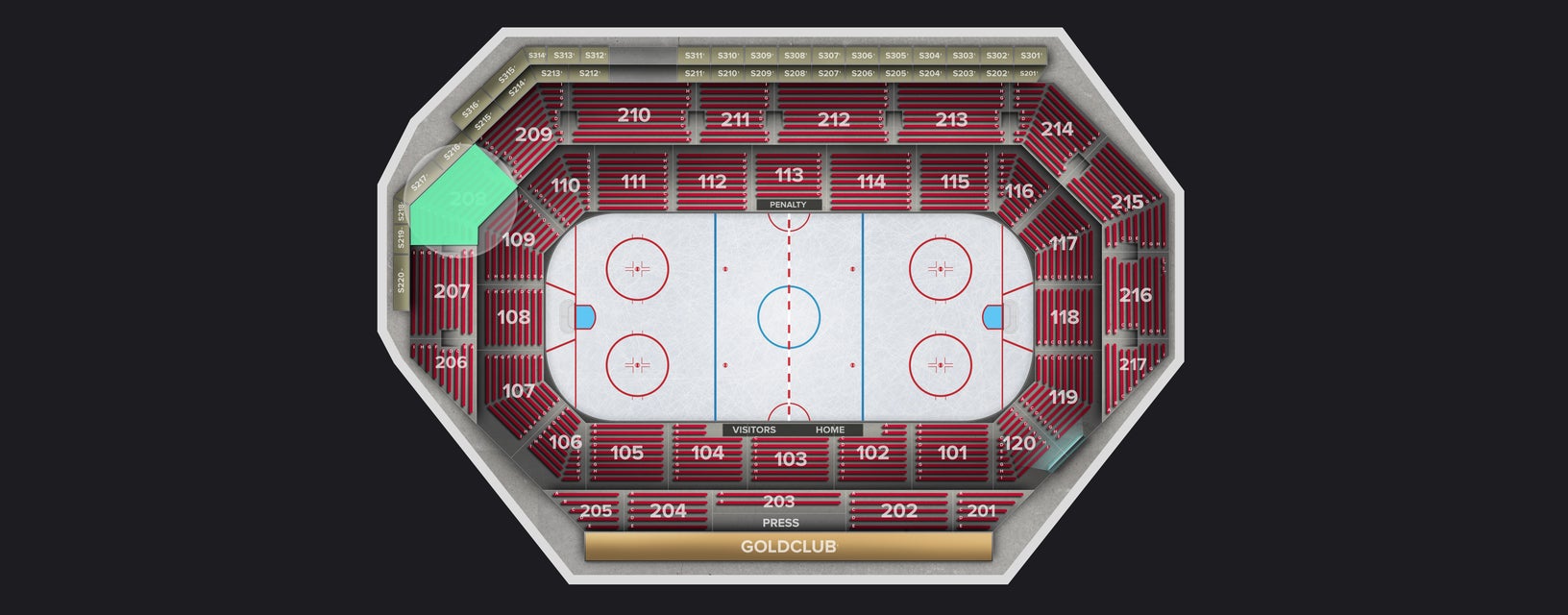 Seat view from Upper