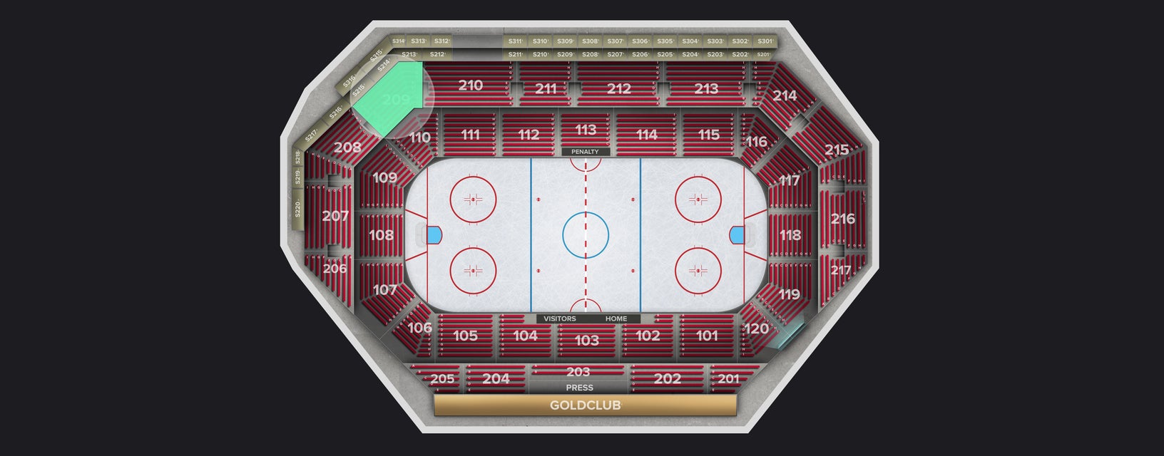 Seat view from Upper