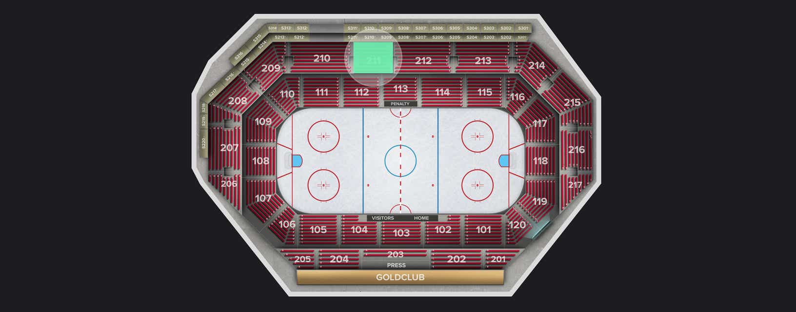 Seat view from Upper