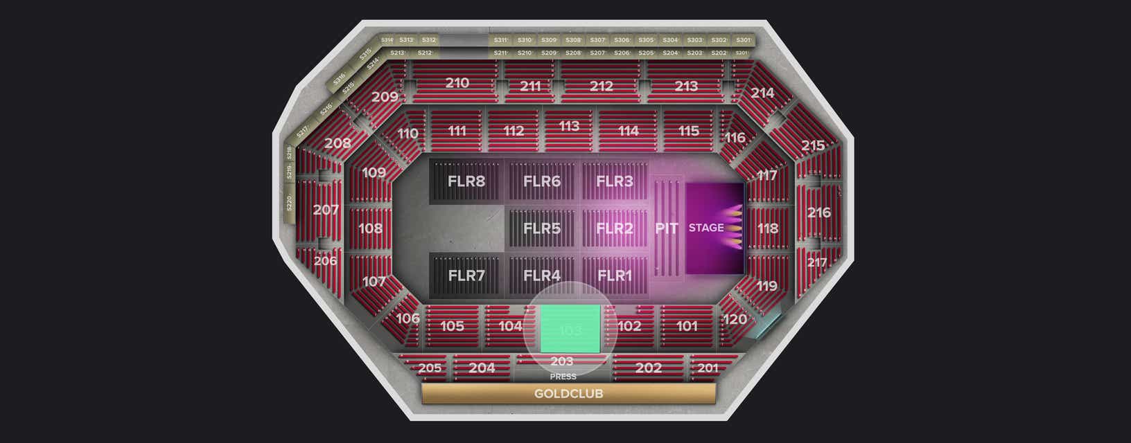 Seat view from Lower