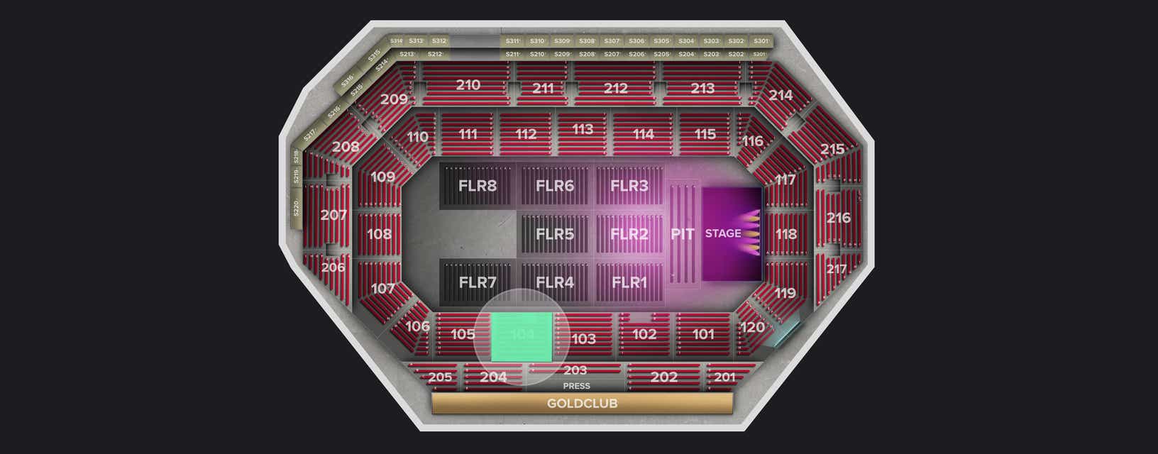 Seat view from Lower