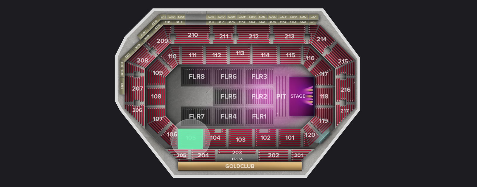 Seat view from Lower