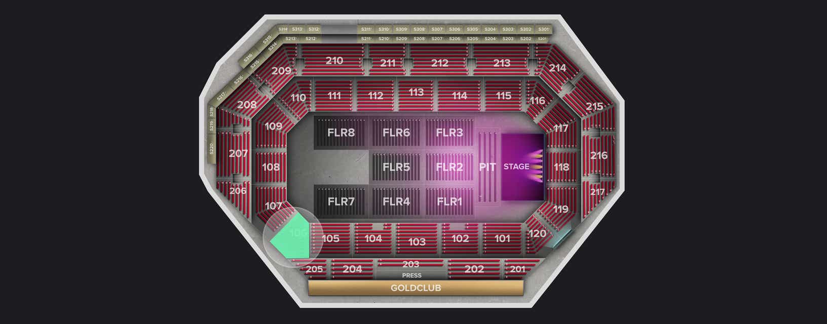 Seat view from Lower