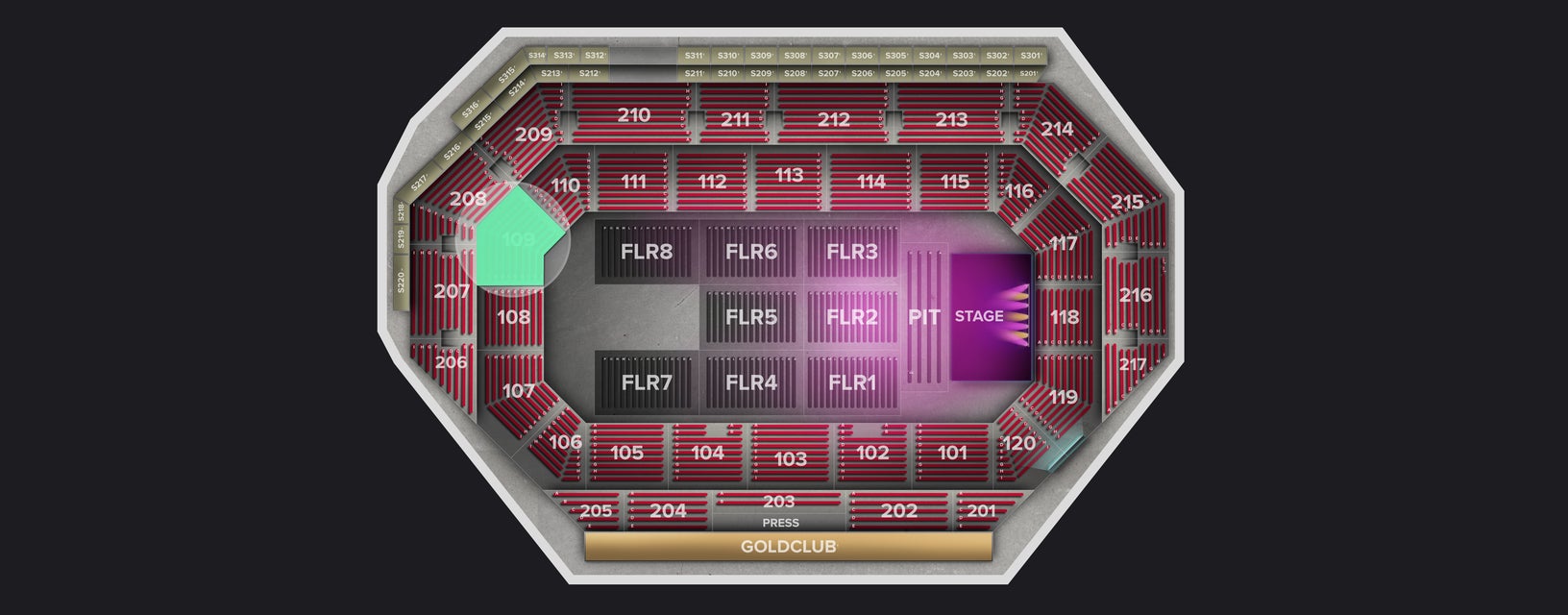 Seat view from Lower