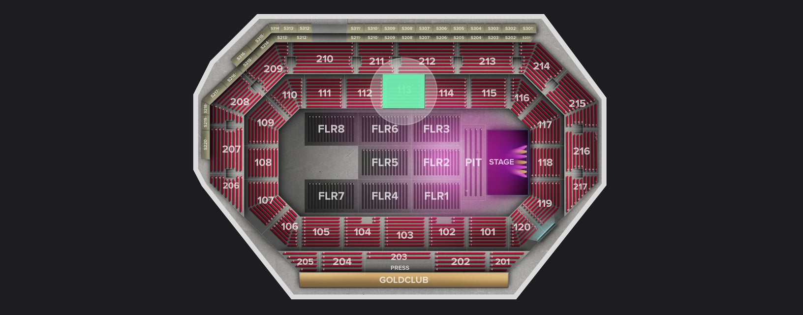 Seat view from Lower