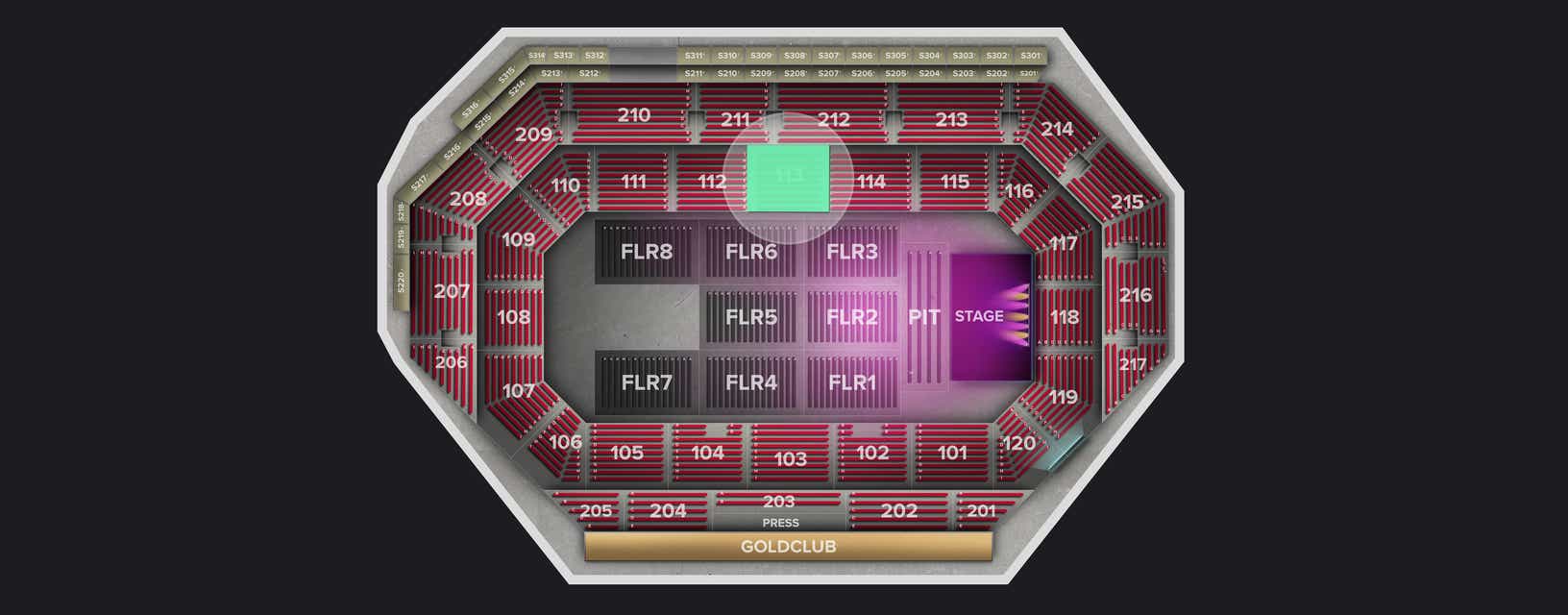 Seat view from Lower