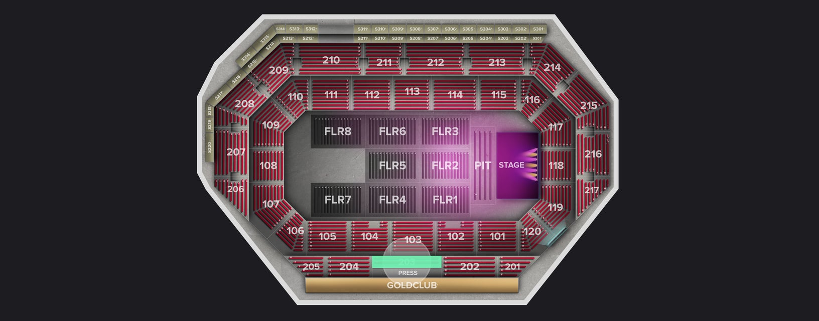 Seat view from Upper