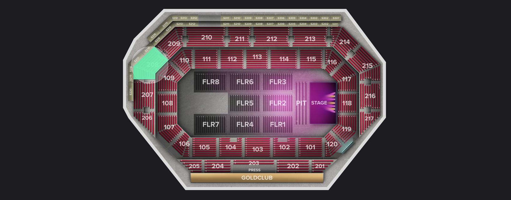 Seat view from Upper