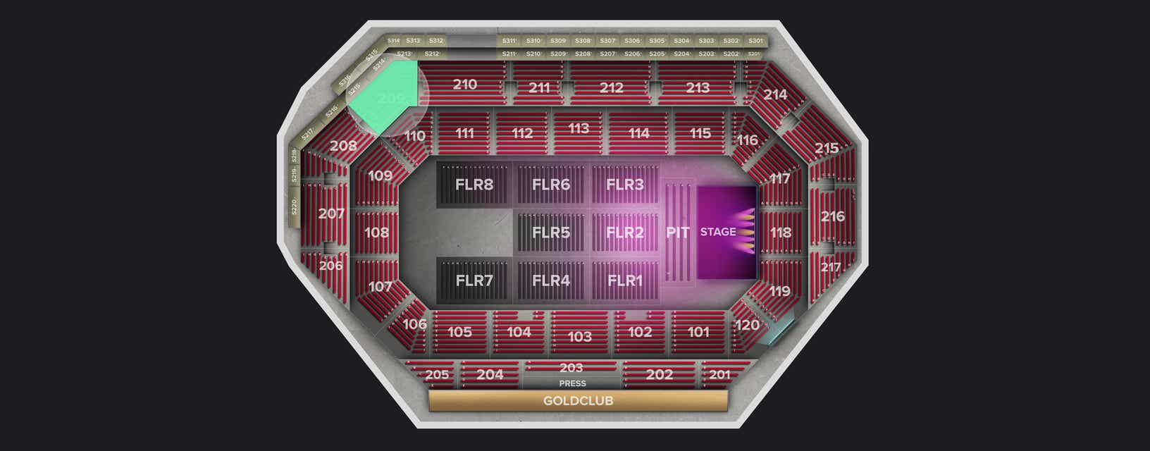 Seat view from Upper