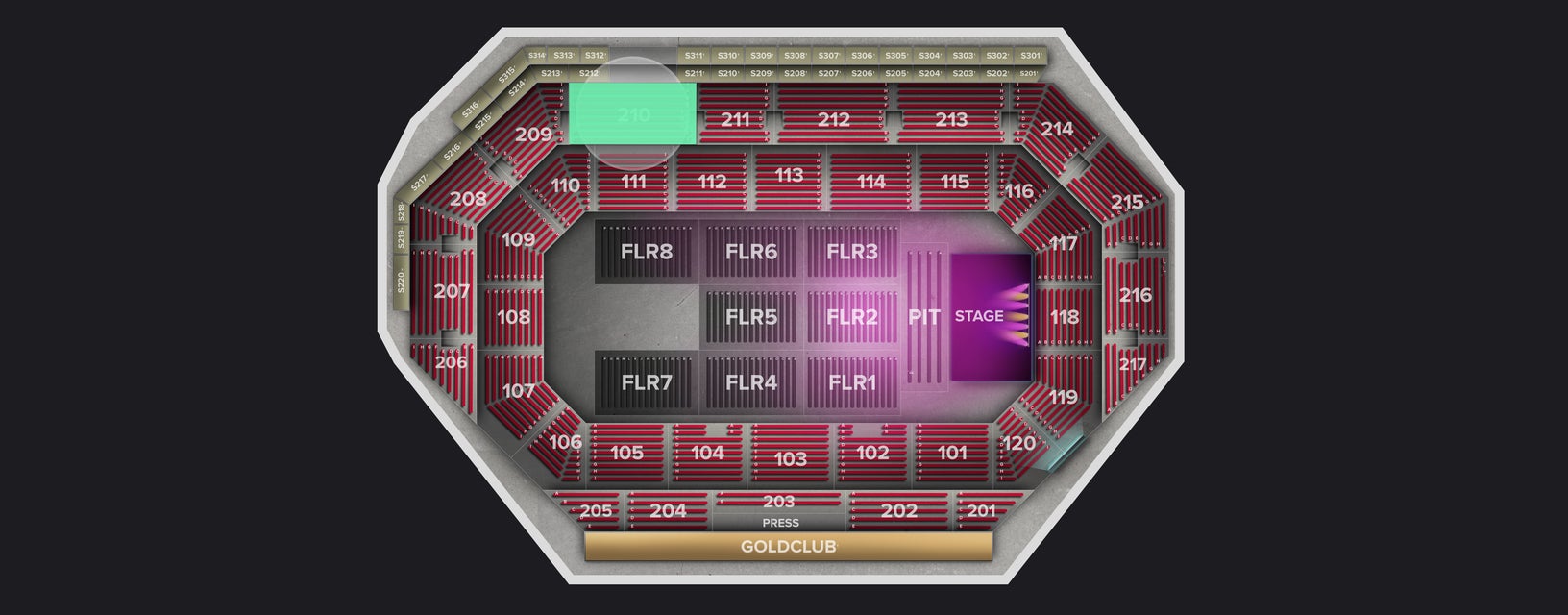 Seat view from Upper