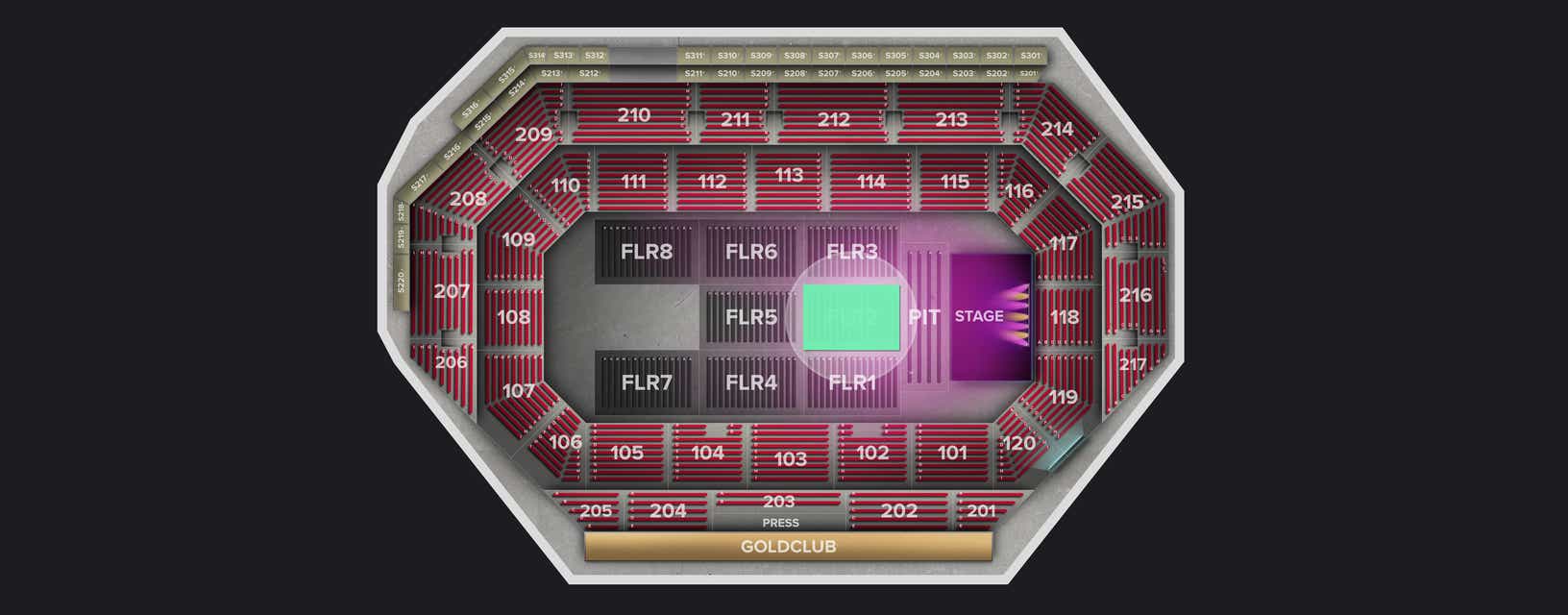 Seat view from Floor