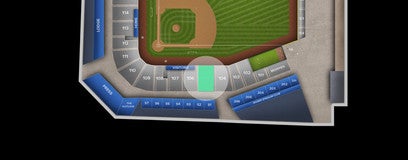 Seat view from Infield Box