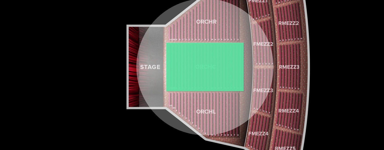 Seat view from Orchestra