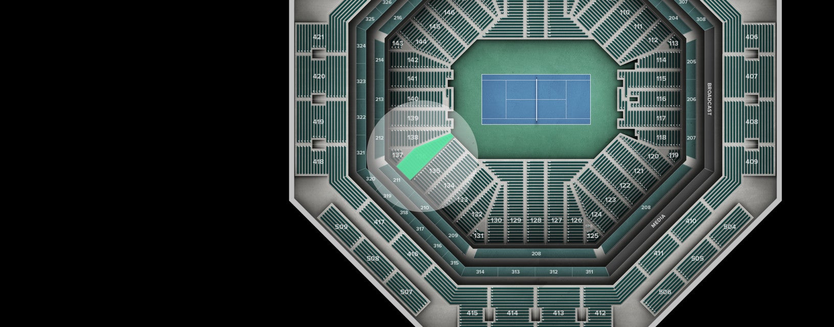 Seat view from Lower Box