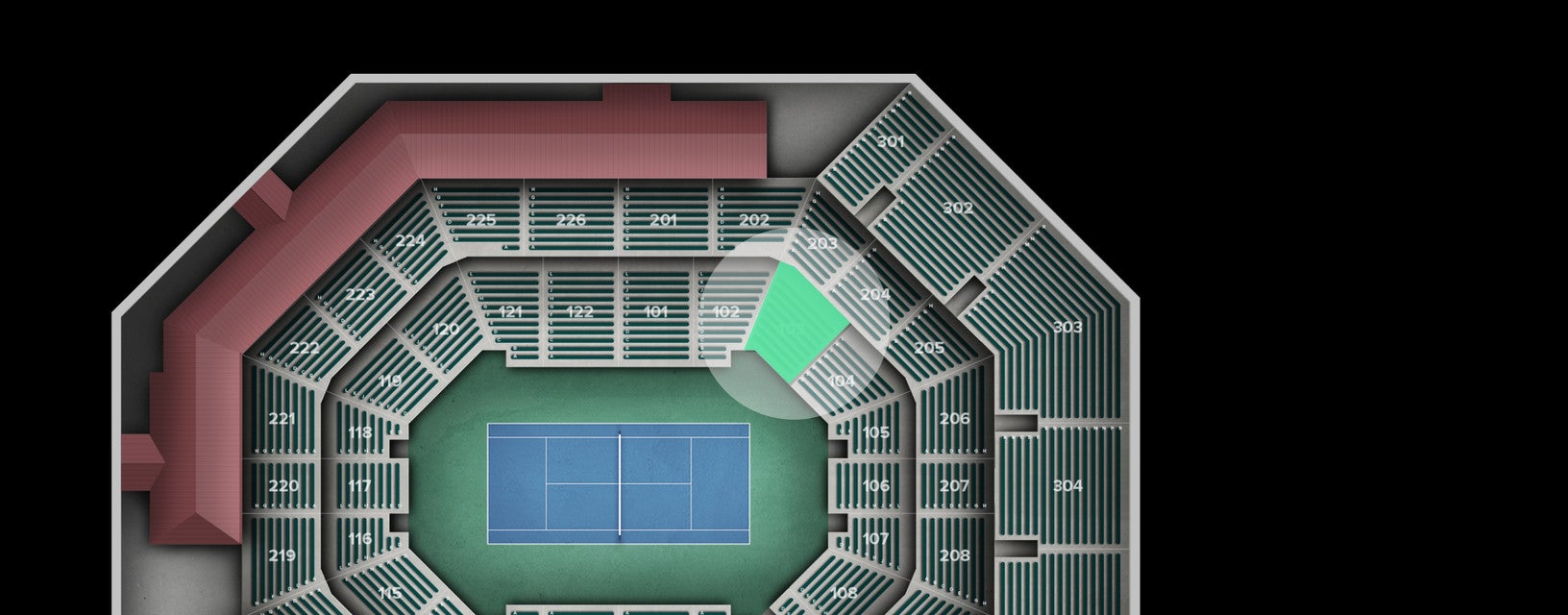 Seat view from Lower