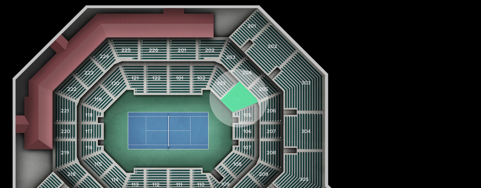 Seat view from Lower