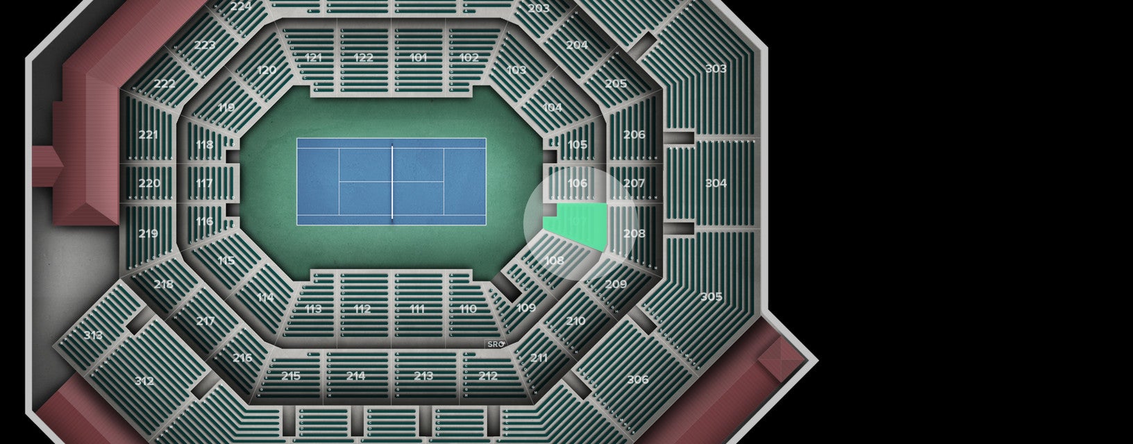 Seat view from Lower