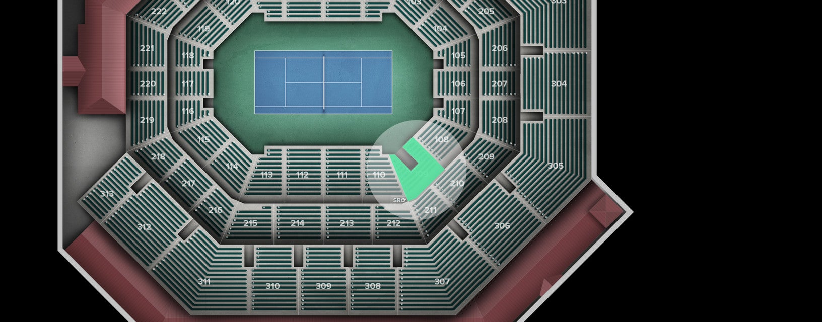 Seat view from Lower